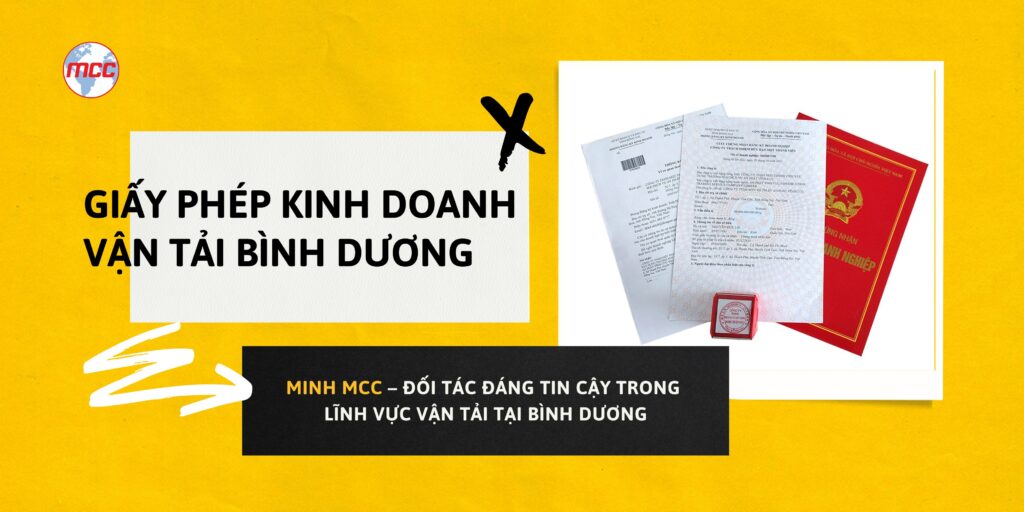 Dịch vụ Xin Giấy Phép Kinh Doanh Vận Tải Bình Dương tại Minh MCC