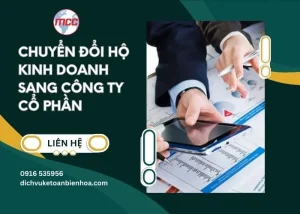 Chuyển đổi hộ kinh doanh sang công ty cổ phần