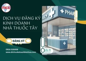 Dịch vụ đăng ký kinh doanh nhà thuốc tây