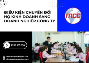 Điều kiện chuyển đổi hộ kinh doanh sang doanh nghiệp công ty