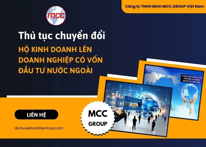 Thủ tục chuyển đổi hộ kinh doanh lên doanh nghiệp có vốn đầu tư nước ngoài