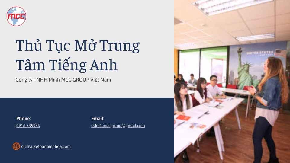 Dịch vụ thành lập trung tâm ngoại ngữ