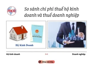 So sánh chi phí thuế hộ kinh doanh và thuế doanh nghiệp