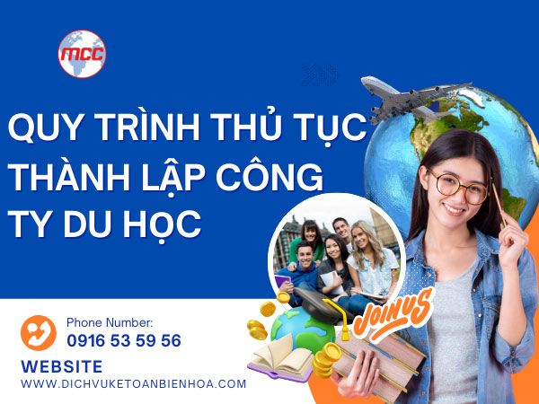 Quy trinh thu tuc thanh lap cong ty du hoc