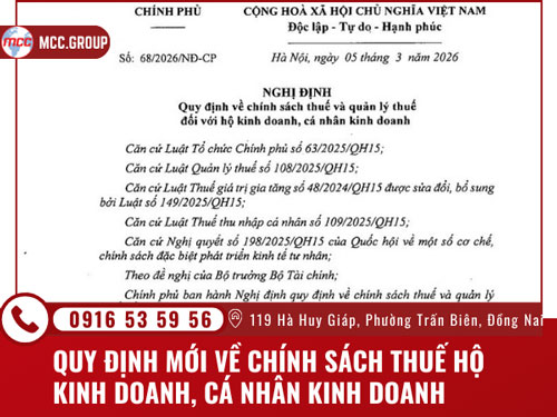 Quy định thuế hộ kinh doanh